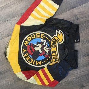 Vintage Mickey Mouse Leather Jacket